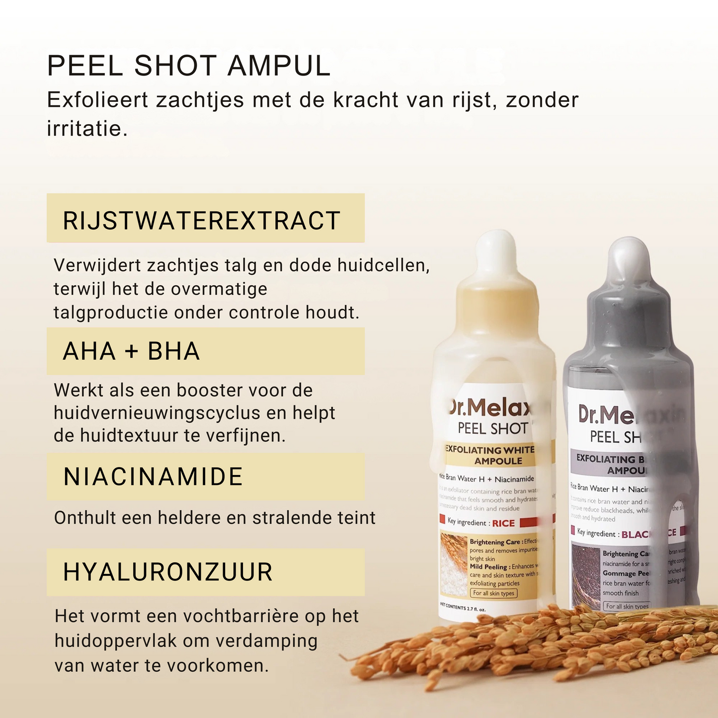 Rice Peel Exfoliating Duo- Zachte Exfoliatie, Stralende Transformatie